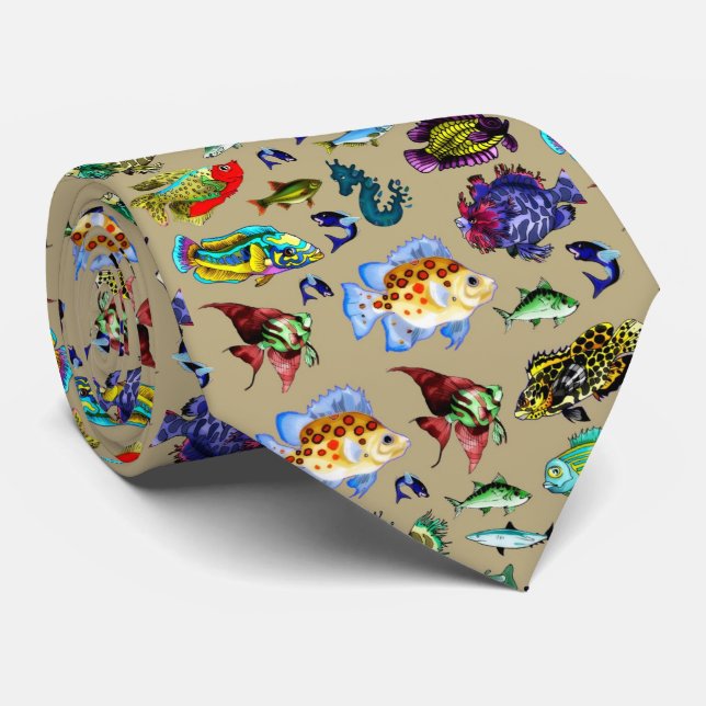 Liebe I meine Fisch-Krawatte #1 Krawatte (Gerollt)