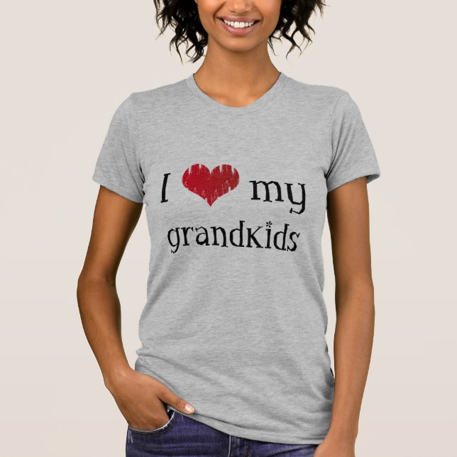 Liebe I meine Grandkids T-Shirt (Vorderseite)