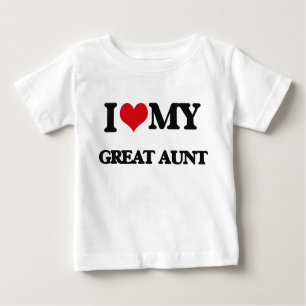 Liebe I meine große Tante Baby T-shirt