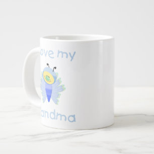 Liebe I meine Großmutter (Junge flutterby) Jumbo-Tasse