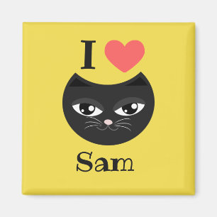 Liebe I meine Katze Magnet