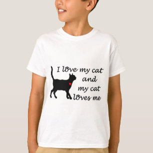 Liebe I meine Katze und meine Katzen-Lieben ich T-Shirt