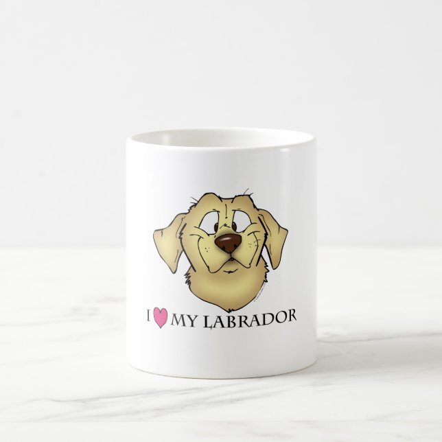 Liebe I meine Labrador-Tasse Kaffeetasse (Mittel)