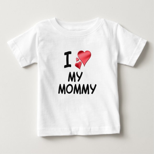 Liebe I meine Mama Baby T-shirt (Vorderseite)