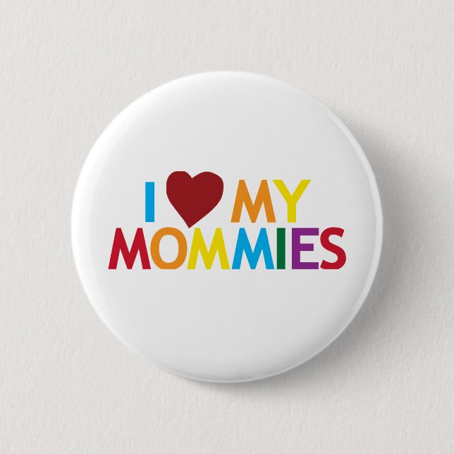 Liebe I meine Mamas Button (Vorderseite)