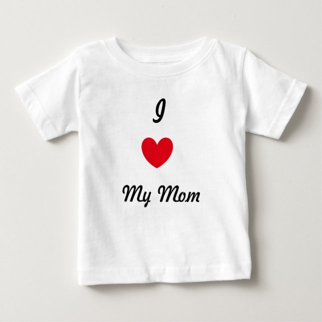 Liebe I meine Mamma Baby T-shirt (Vorderseite)