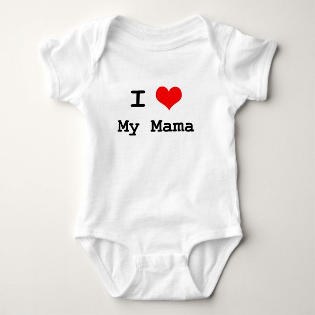 Liebe I meine Mutter Baby Strampler (Vorderseite)