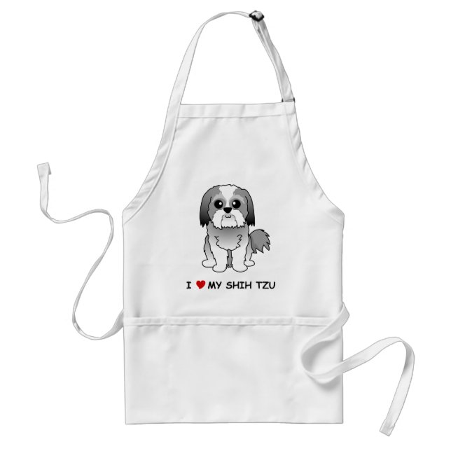 Liebe I meine Schürze Shih Tzu (Vorne)