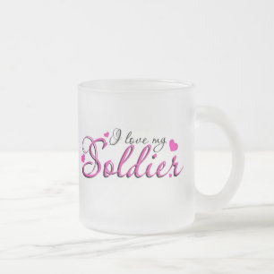 Liebe I meine Soldat-Tasse Mattglastasse