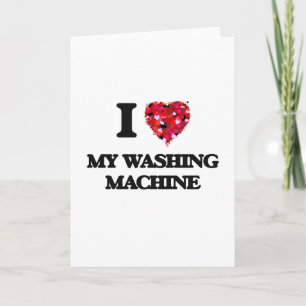 Liebe I meine Waschmaschine Karte