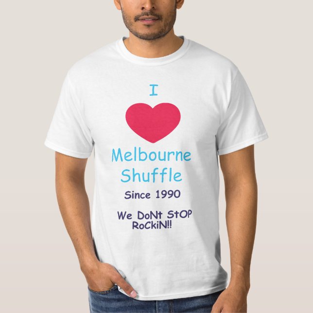 Liebe I Melbourne-Schlurfen-T-Shirt T-Shirt (Vorderseite)