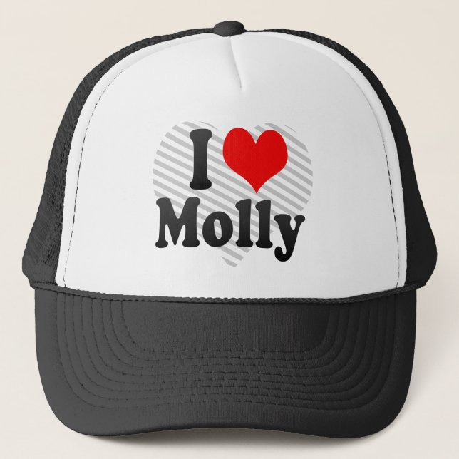 Liebe I Molly Truckerkappe (Vorderseite)