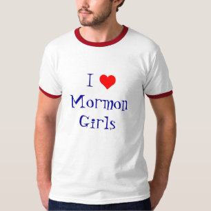Liebe I Mormonen-Mädchen T-Shirt