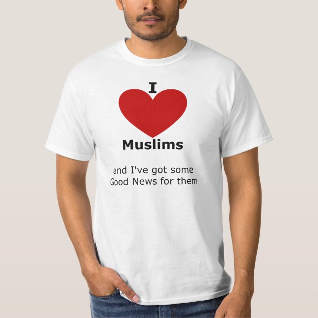 Liebe I Moslems - T-Shirt für ihn (Vorderseite)
