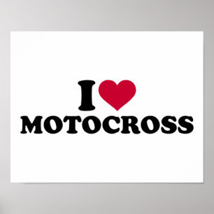 Liebe I Motocross Poster