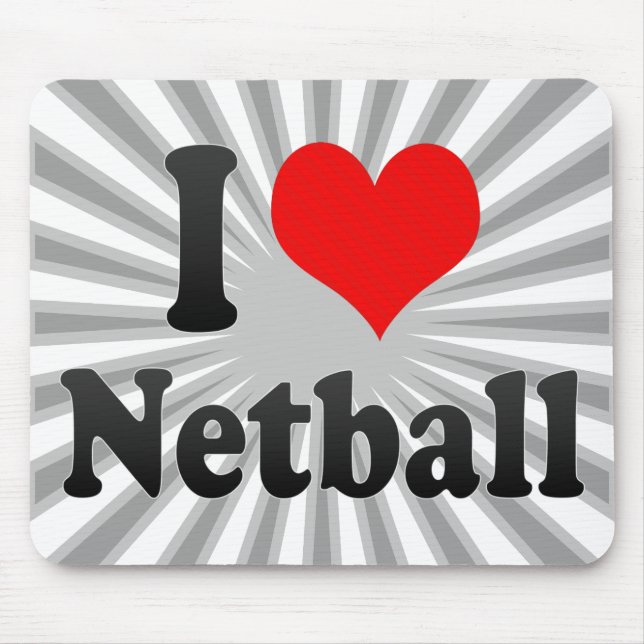 Liebe I Netball Mousepad (Vorne)