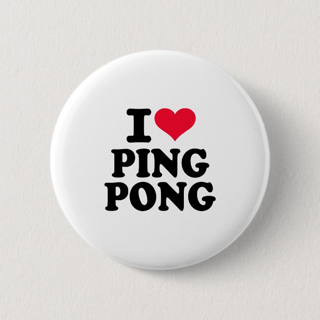 Liebe I Ping Pong Button (Vorderseite)