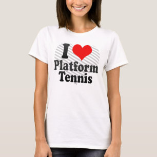 Liebe I Plattform-Tennis T-Shirt