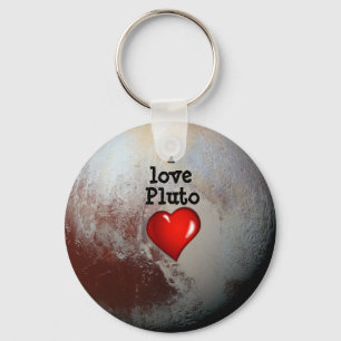 Liebe I Pluto-Rotherz Schlüsselanhänger