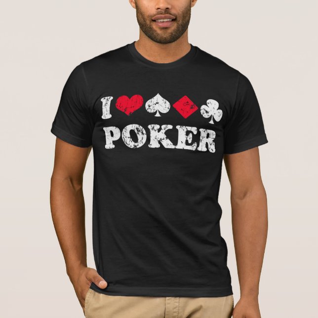 Liebe I Poker T-Shirt (Vorderseite)