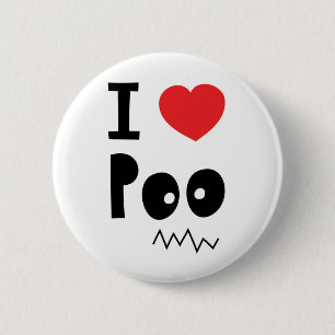 Liebe I poo Button