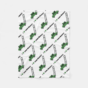 Liebe I Rasenmäher Fleecedecke