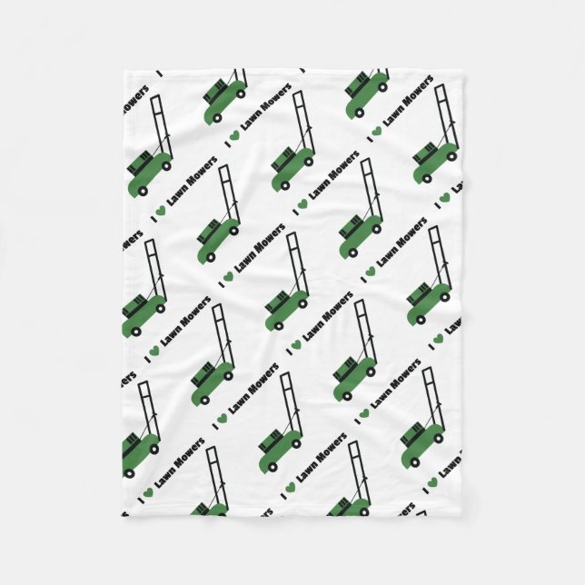 Liebe I Rasenmäher Fleecedecke (Vorderseite)