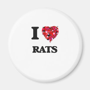 Liebe I Ratten Magnet