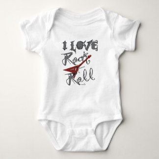 Liebe I Rock-and-Roll Baby Strampler