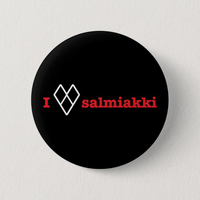 Liebe I salmiakki Button (Vorderseite)