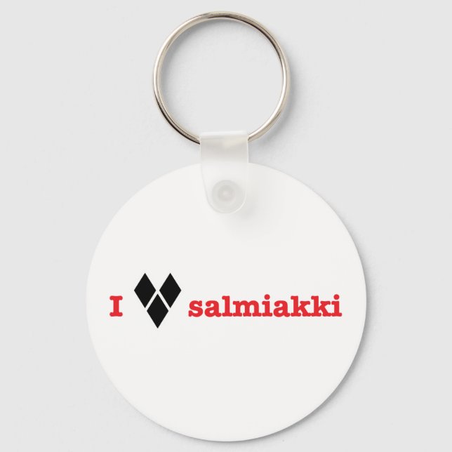 Liebe I salmiakki Schlüsselanhänger (Vorderseite)
