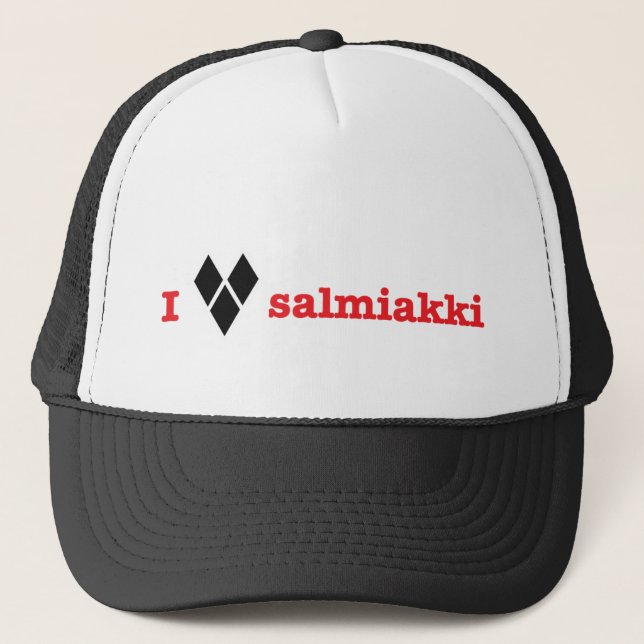 Liebe I salmiakki Truckerkappe (Vorderseite)