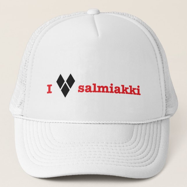 Liebe I salmiakki Truckerkappe (Vorderseite)