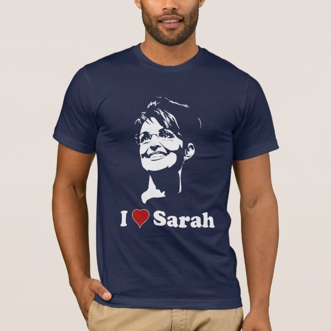 Liebe I Sarah-Dunkelheits-Shirt T-Shirt (Vorderseite)