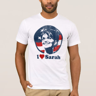 Liebe I Sarah-Flagge T-Shirt