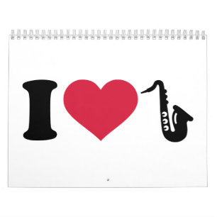 Liebe I Saxophone Kalender
