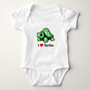 Liebe I Schildkröten Baby Strampler