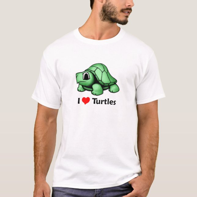 Liebe I Schildkröten T-Shirt (Vorderseite)