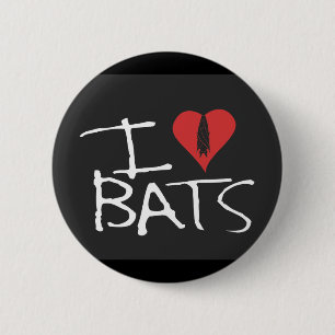 Liebe I schlägt schwarzen Knopf Button