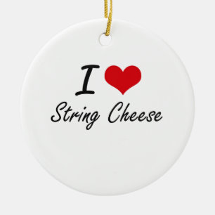 Liebe I Schnur-Käse Keramikornament