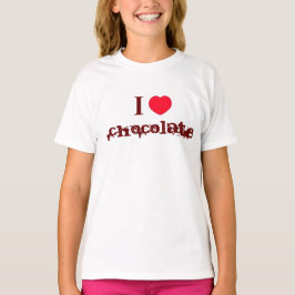 Liebe I Schokoladen-T-Shirt T-Shirt