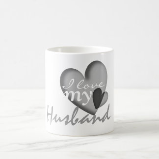 Liebe I schwarze u. weiße Herz-Tassen meines Tasse