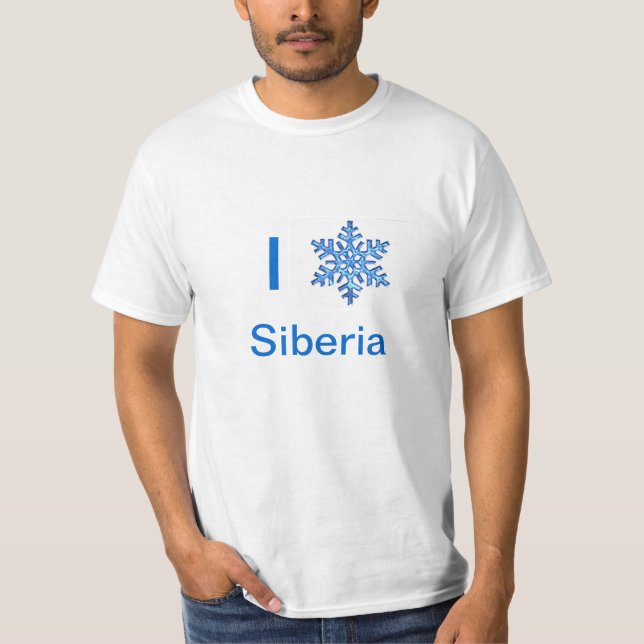 Liebe I Sibirien-T-Shirt T-Shirt (Vorderseite)