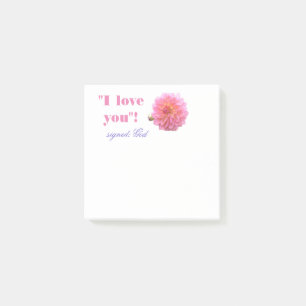 Liebe I Sie Anmerkungen Post-it Klebezettel