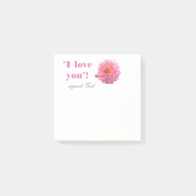 Liebe I Sie Anmerkungen Post-it Klebezettel (Vorderseite)