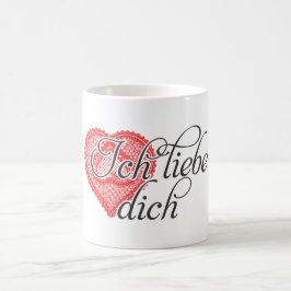 Liebe I Sie auf Deutsch Tasse