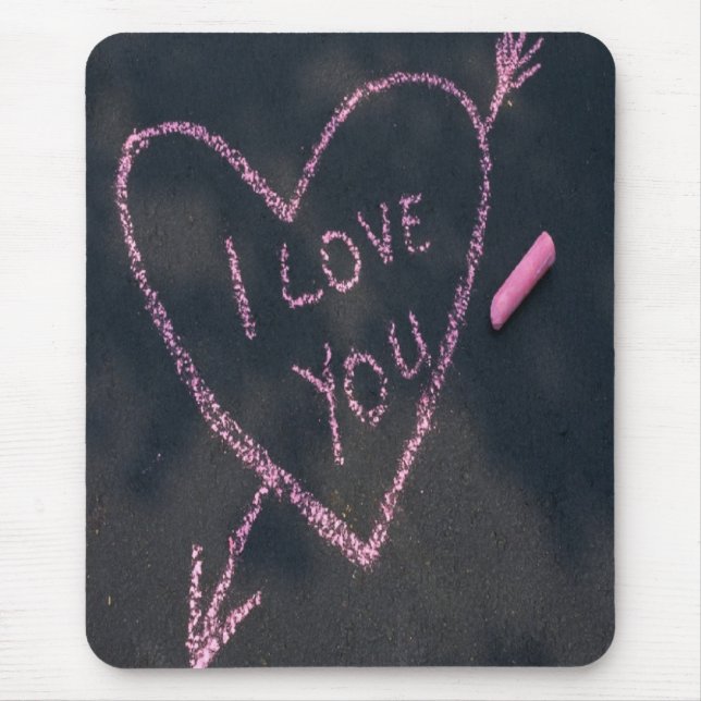 Liebe I Sie, auf einer Mausunterlage Mousepad (Vorne)