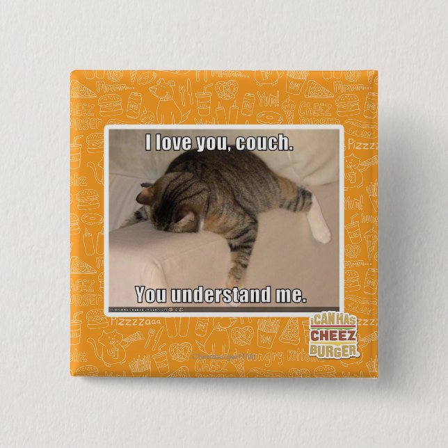 Liebe I Sie, Couch Button (Vorderseite)