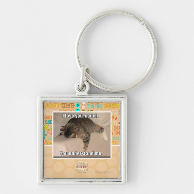 Liebe I Sie, Couch Schlüsselanhänger (Vorne)