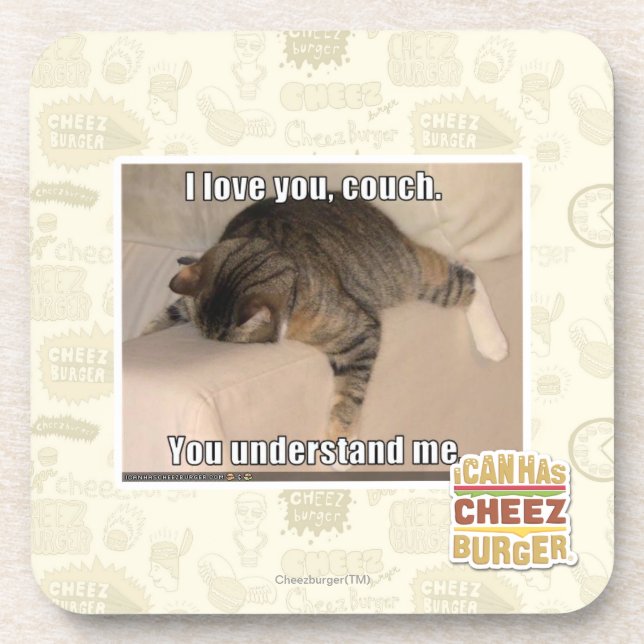 Liebe I Sie, Couch Untersetzer (Vorderseite)